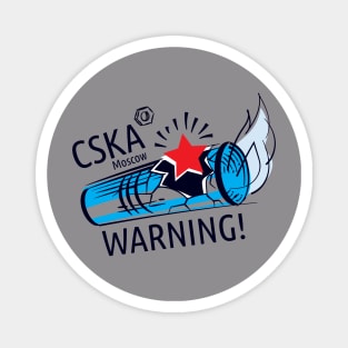 CSKA WARNING (white edition) Magnet